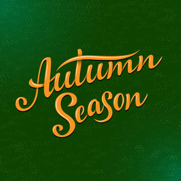 Herfst Seizoen Belettering Met Hand Getekend Schets Design Elementen Voor — Stockvector