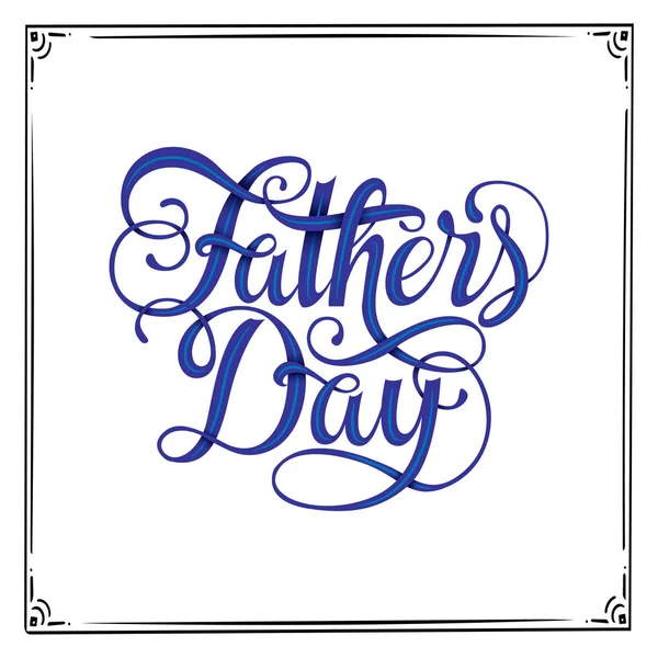 Happy Fathers Day Vector Typography Lettering Greeting Cards Banners Shirt — Stock Vector