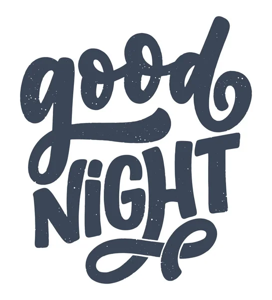 Letteratura Slogan Sul Sonno Buona Notte Disegno Illustrazione Vettoriale Grafica — Vettoriale Stock