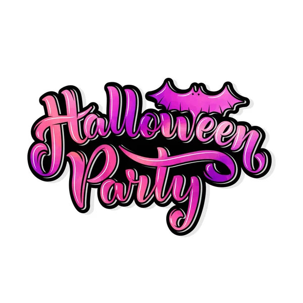 Happy Halloween Party Lettrage Pour Votre Design Illustration Vectorielle Sur — Image vectorielle