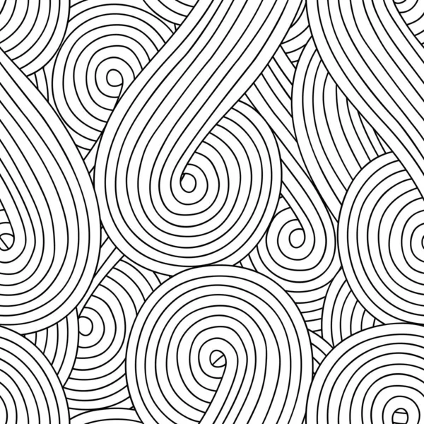 Fundo Sem Emenda Abstrato Com Estilo Doodle Emaranhado Zen Para —  Vetores de Stock