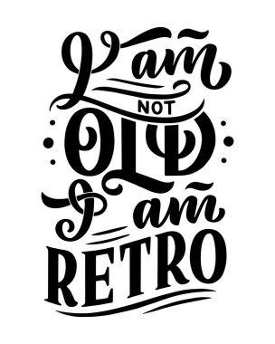 Eski usul doğum günü harfleri. Yıldönümü davetiyesi. Kutlama tasarımı için klasik davetiye şablonu. Vektör Komik alıntı