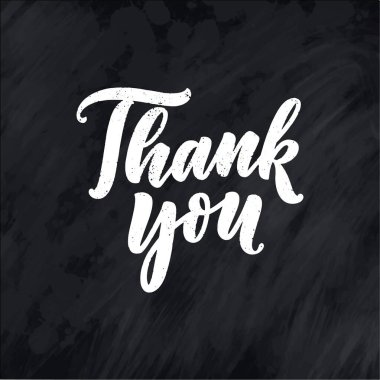 El çizimi harfleri - Şükran Günü için teşekkürler. Tipografik tasarım. Tebrik kartı şablonu. Sonbahar konsepti. Vektör