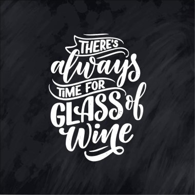 Şarap harfi kompozisyonu modern tarzda. Alkol içeceği bar içeceği konsepti. Baskı ya da poster için klasik tipografi. Vektör