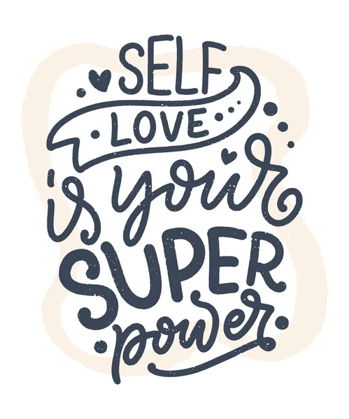 Citação Lettering Selfcare Para Blog Venda Está Hora Algo Bonito — Vetor de Stock