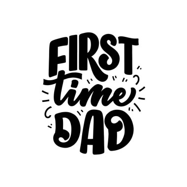 Family Look dizaynı için komik bir el yazısı. Gömlek baskısı için güzel bir tabir. İlham verici feminizm sloganı. Moda şablonu için komik bir tipografi. Vektör illüstrasyonu