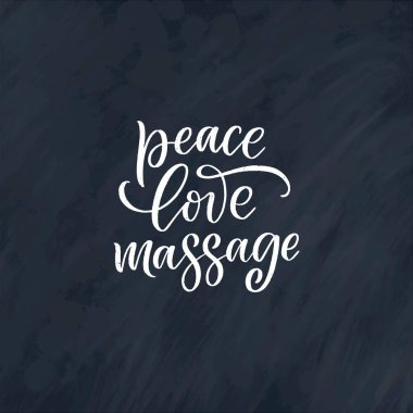 Masaj hakkında eğlenceli bir slogan. Tipografi alıntısı. El çizimi ilham verici, motive edici bir poster. Kozmetik baskısı, rozet, logo, etiket. Vektör illüstrasyonu