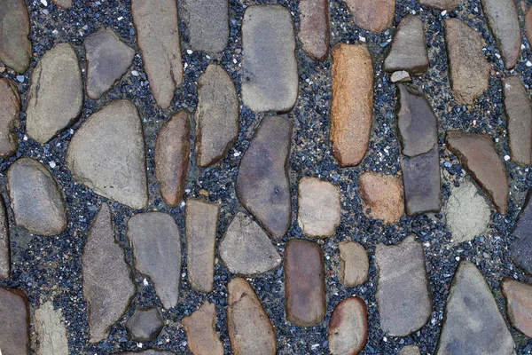 Textura de pedra azulejos pavimento paralelepípedos tijolos fundo — Fotografia de Stock