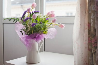 Güzel Lale buketi. Yumuşak odak