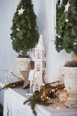 Noel dekoru. Noel zamanı. Kış tatili Pictire 'ı kapat