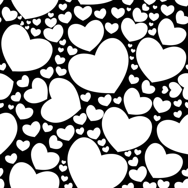 Seamless pattern with hearts — Stock Vector