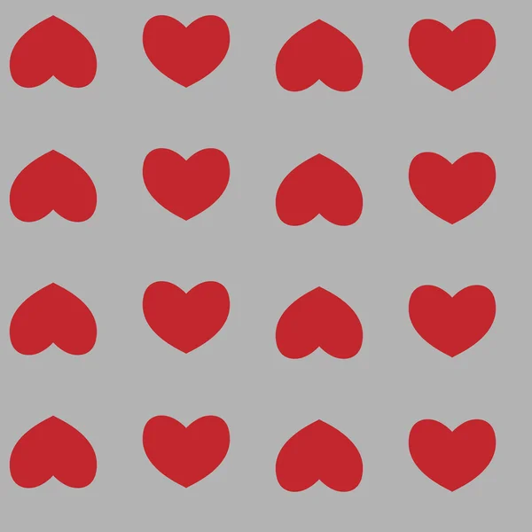 Seamless pattern with hearts — Stock Vector