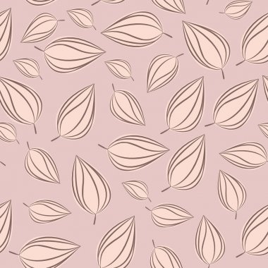 Sonbahar yaprakları ile Seamless Modeli arka plan. Vektör çizim.