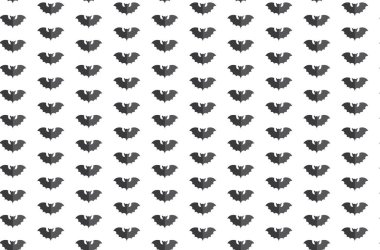 Cadılar Bayramı seamless modeli siyah sopası ile