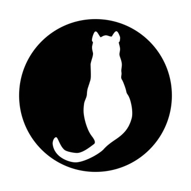 kedi koleksiyonu - siluet vektör