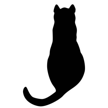 kedi koleksiyonu - siluet vektör