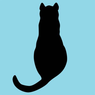 kedi koleksiyonu - siluet vektör