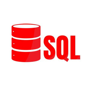 SQL veritabanı simgesini Logo Tasarım UI veya Ux App
