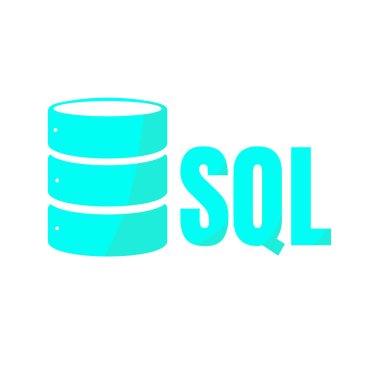 SQL veritabanı simgesini Logo Tasarım UI veya Ux App