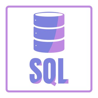 SQL veritabanı simgesini Logo Tasarım UI veya Ux App