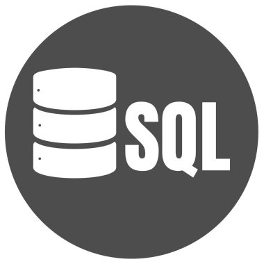 SQL veritabanı simgesini Logo Tasarım UI veya Ux App