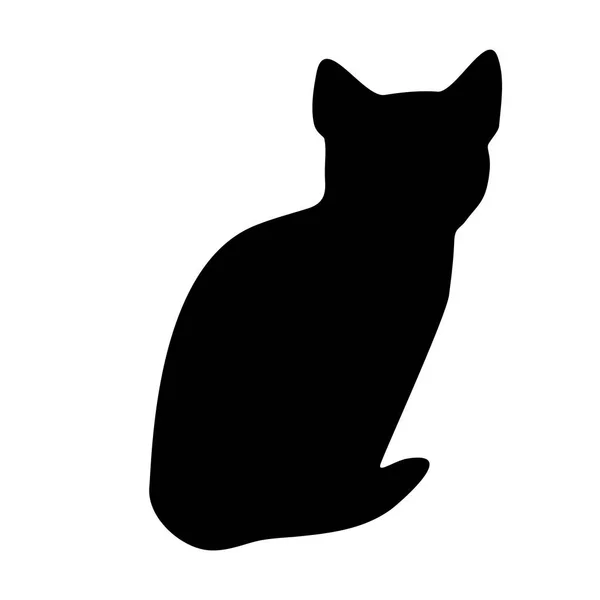 Colección de gatos - silueta vectorial — Vector de stock
