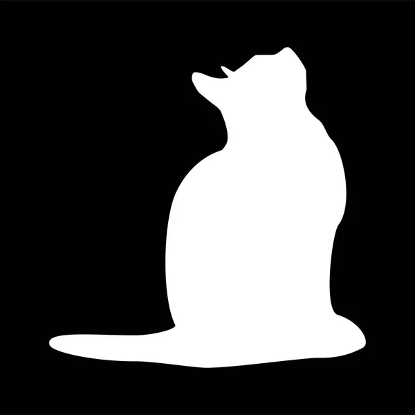 Coleta de gatos - silhueta vetorial — Vetor de Stock