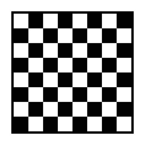 Leeres Schachbrett. Brett für Schach oder Damespiel. Strategiespielkonzept. Schachbrett-Hintergrund. — Stockvektor