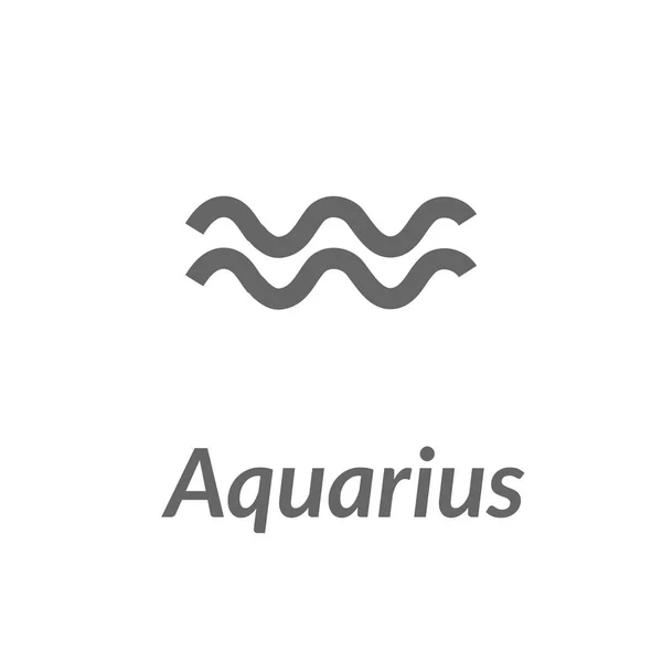 The Water-Bearer aquarius sing. Star constellation vector element. Age of aquarius constellation zodiac symbol on light background.