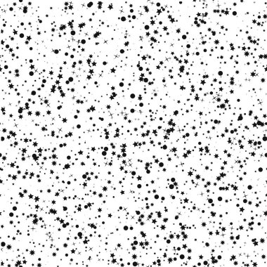 Güzel çizgi film yıldız deseni ile koyu arka plan üzerinde farklı yıldız kutsal kişilerin resmi