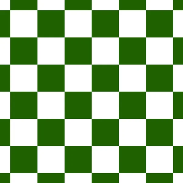 Xadrez ou xadrez padrão sem costura placa em verde e branco. Checkered board para xadrez ou jogo de damas. Jogo de estratégia conce —  Vetores de Stock