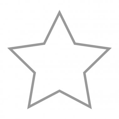 İşareti sıralaması izole gri yıldız simgesi