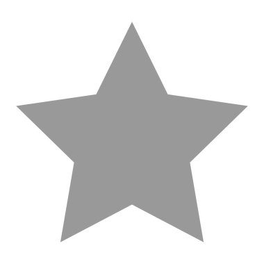 İşareti sıralaması izole gri yıldız simgesi