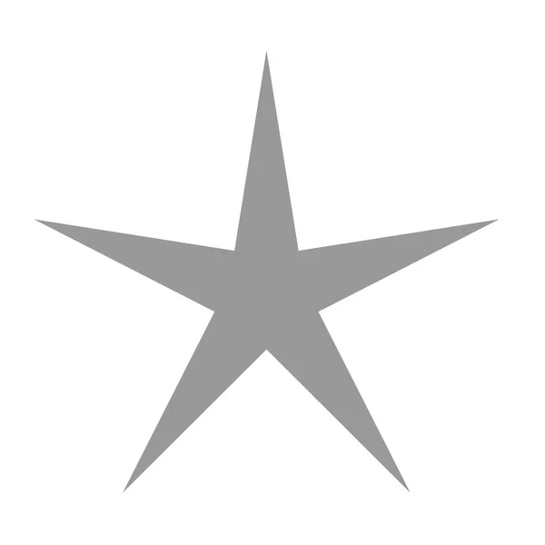 孤立的灰色星形图标，排名马克 — 图库矢量图片