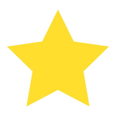 İşareti sıralaması izole sarı yıldız simgesi