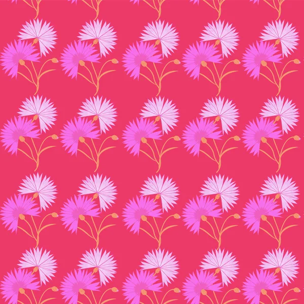 Beyaz arka plan üzerinde izole mavi çiçek Peygamber Çiçeği. Çizgi film vektör centaurea cyanus çizim