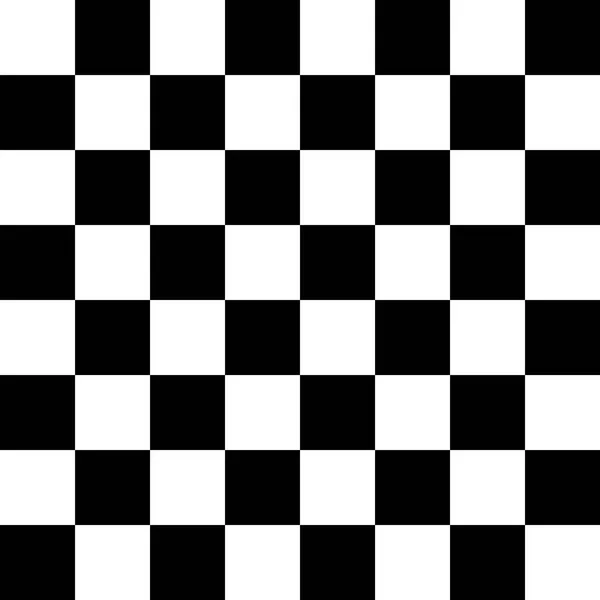 Šachovnici nebo kontrola bezešvé vzor v černé a bílé. Kostkované deska pro šachy nebo dáma hra. Strategie hry conce — Stockový vektor