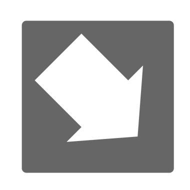 İşaretçi, modern düz stil oku. Beyaz arka plan üzerinde izole OK düğme. Web tasarım, site, uygulama, kullanıcı arabirimi sembolü.