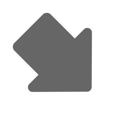 İşaretçi, modern düz stil oku. Beyaz arka plan üzerinde izole OK düğme. Web tasarım, site, uygulama, kullanıcı arabirimi sembolü.