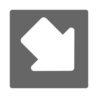 İşaretçi, modern düz stil oku. Beyaz arka plan üzerinde izole OK düğme. Web tasarım, site, uygulama, kullanıcı arabirimi sembolü.