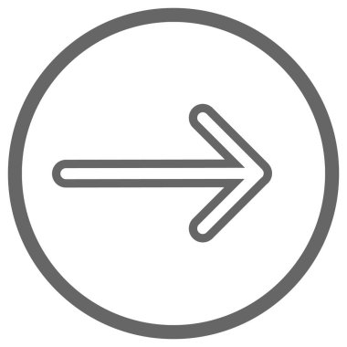 İşaretçi, modern düz stil oku. Beyaz arka plan üzerinde izole OK düğme. Web tasarım, site, uygulama, kullanıcı arabirimi sembolü.