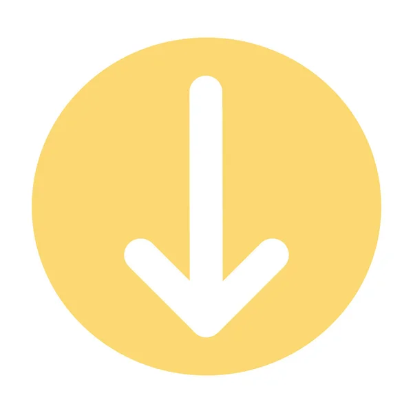 Puntero, flecha en estilo plano moderno. Botón de flecha aislado sobre fondo blanco. Símbolo para diseño web, sitio, aplicación, interfaz de usuario . — Archivo Imágenes Vectoriales