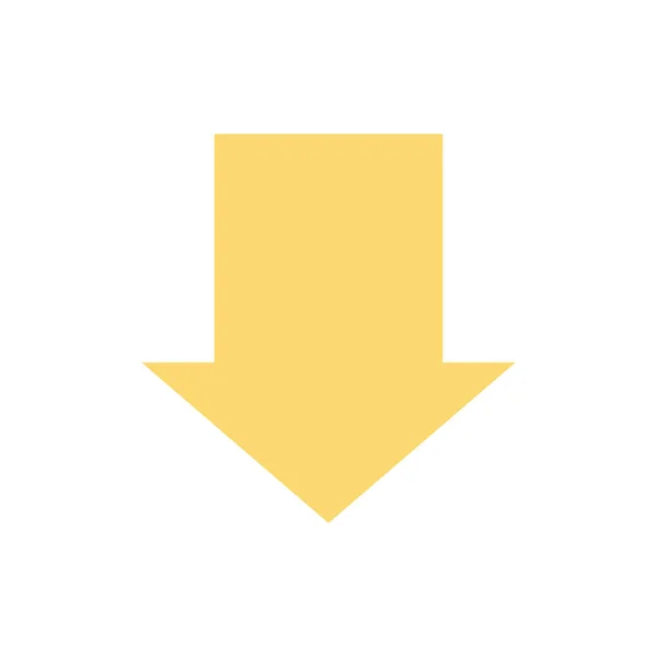 Puntatore, freccia in stile moderno piatto. Pulsante freccia isolato su sfondo bianco. Simbolo per web design, sito, app, interfaccia utente . — Vettoriale Stock