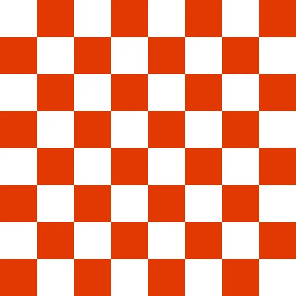 Xadrez ou xadrez padrão sem costura placa em vermelho e branco. Checkered board para xadrez ou jogo de damas. Jogo de estratégia conce — Vetor de Stock