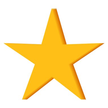 İşareti sıralaması izole sarı yıldız simgesi