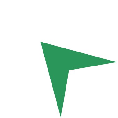 İşaretçi, modern düz stil oku. Beyaz arka plan üzerinde izole OK düğme. Web tasarım, site, uygulama, kullanıcı arabirimi sembolü.