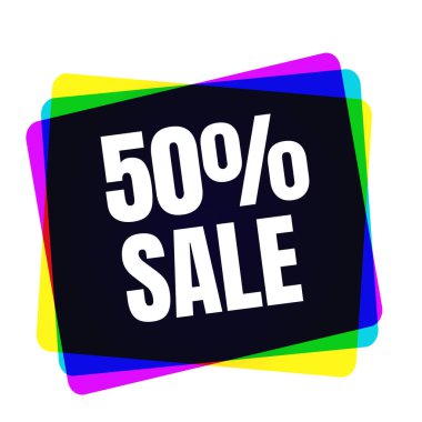 Özel Fırsat Satış etiketi. Sembol perakende indirim. Beyaz arka plan izole renkli etiket işareti fiyatı. Modern grafik stili vektör çizim Cuma black için etiketinde veya pazarlık Satılık.