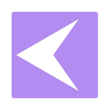 İşaretçi, modern düz stil oku. Beyaz arka plan üzerinde izole OK düğme. Web tasarım, site, uygulama, kullanıcı arabirimi sembolü.