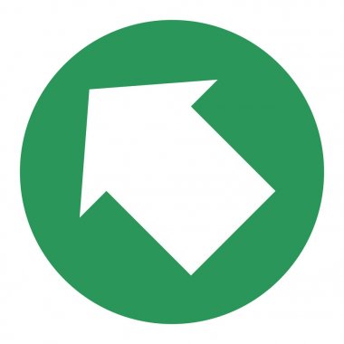 İşaretçi, modern düz stil oku. Beyaz arka plan üzerinde izole OK düğme. Web tasarım, site, uygulama, kullanıcı arabirimi sembolü.