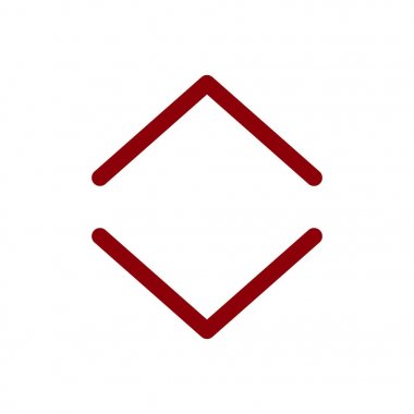 İşaretçi, modern düz stil oku. Beyaz arka plan üzerinde izole OK düğme. Web tasarım, site, uygulama, kullanıcı arabirimi sembolü.